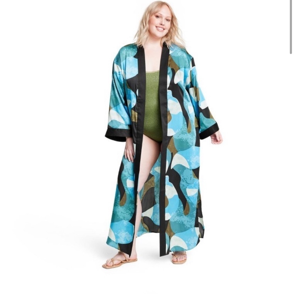 10. Fe Noel Mixed Paint Print Cover Up Dress